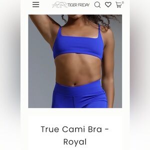 Tiger Friday True Cami Bra in Royal Size Child XL